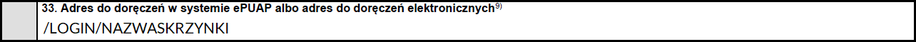 Adres do doręczeń w systemie ePUAP